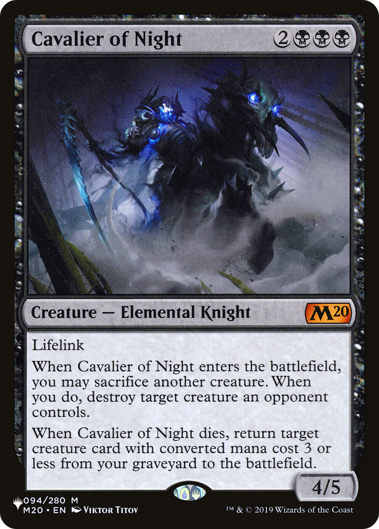 Cavalier of Night (LIST-M20-94) [The List]