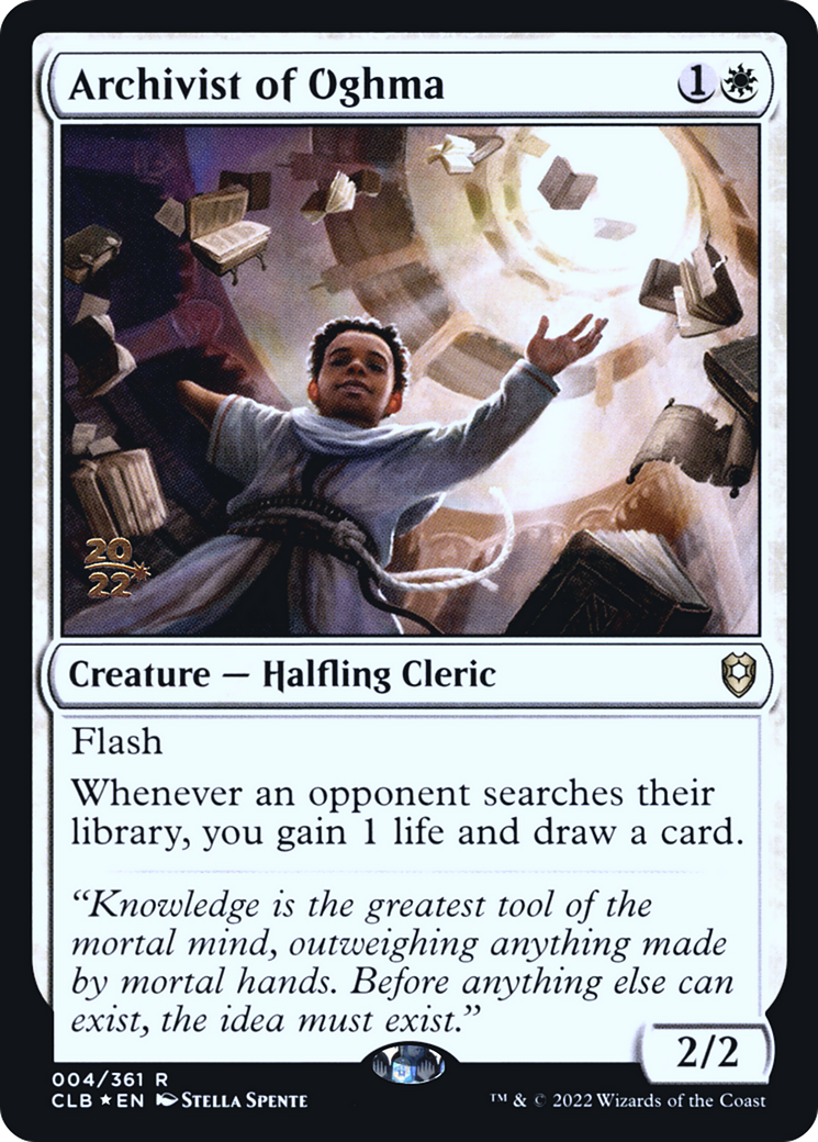 Archivist of Oghma (PRE-004) [Battle for Baldur's Gate Promos] Foil