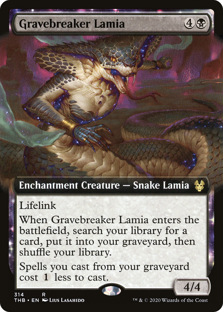 Gravebreaker Lamia (Extended Art) (THB-314) [Theros Beyond Death]
