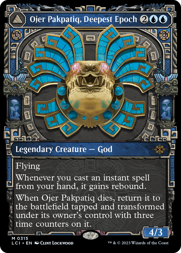 Ojer Pakpatiq, Deepest Epoch // Temple of Cyclical Time (LCI-315) [The Lost Caverns of Ixalan]: (Showcase)
