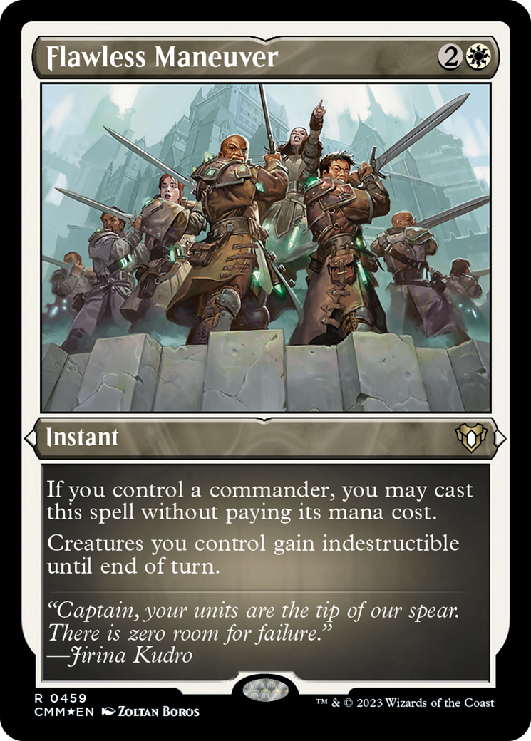 Flawless Maneuver (CMM-459) [Commander Masters] Etched Foil