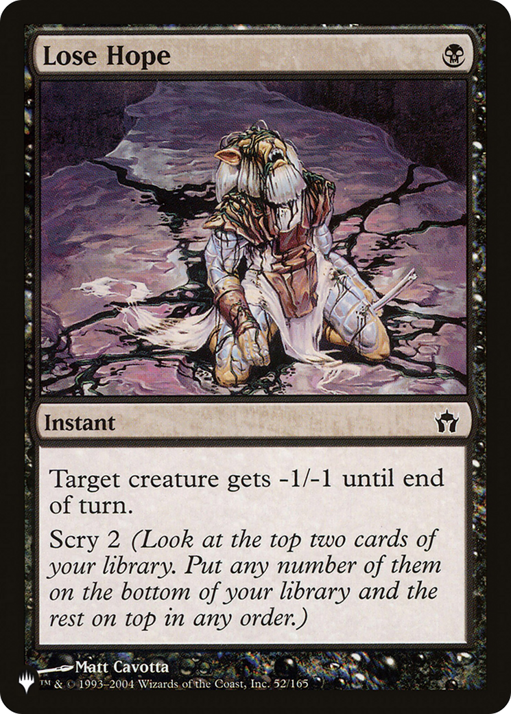 Lose Hope (LIST-5DN-52) [The List]
