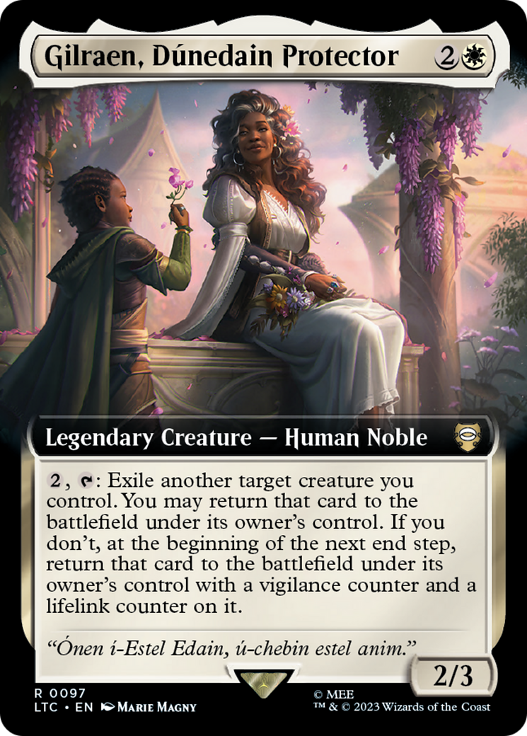 Gilraen, Dúnedain Protector (LTC-097) [Tales of Middle-earth Commander]: (Extended Art) Foil