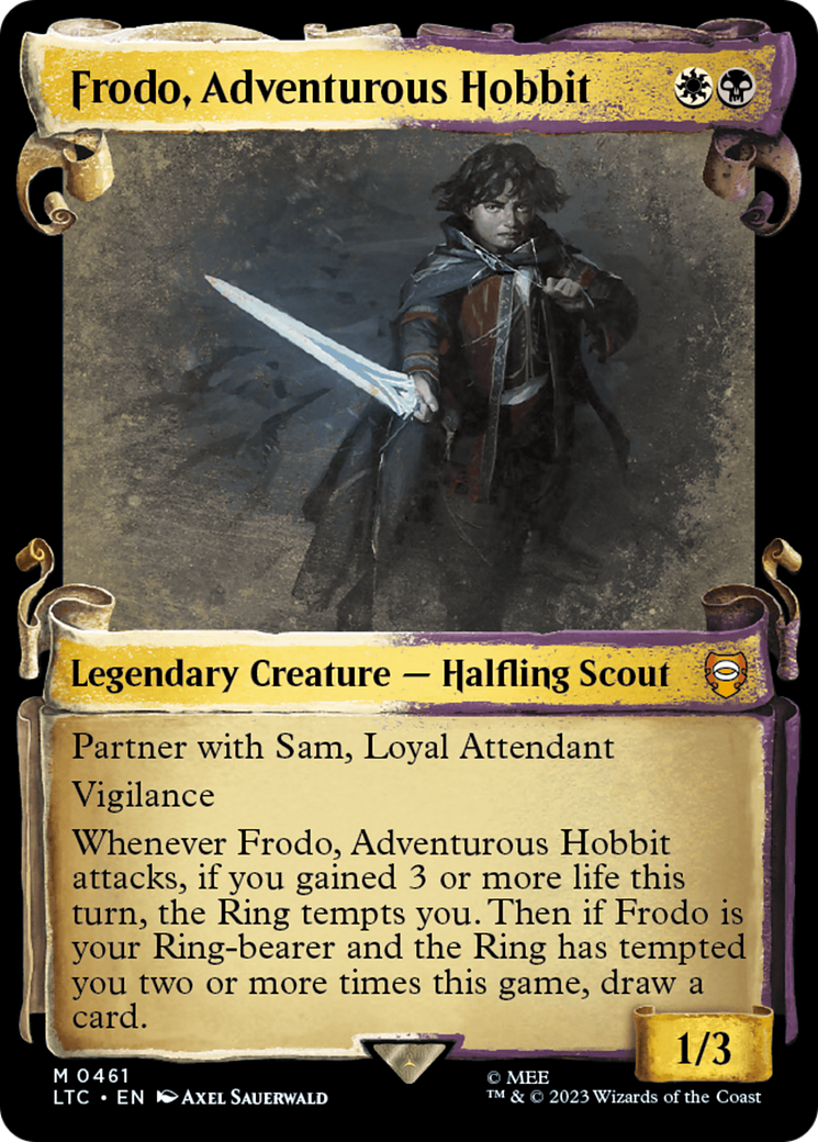 Frodo, Adventurous Hobbit (LTC-461) [Tales of Middle-earth Commander]: (Showcase)