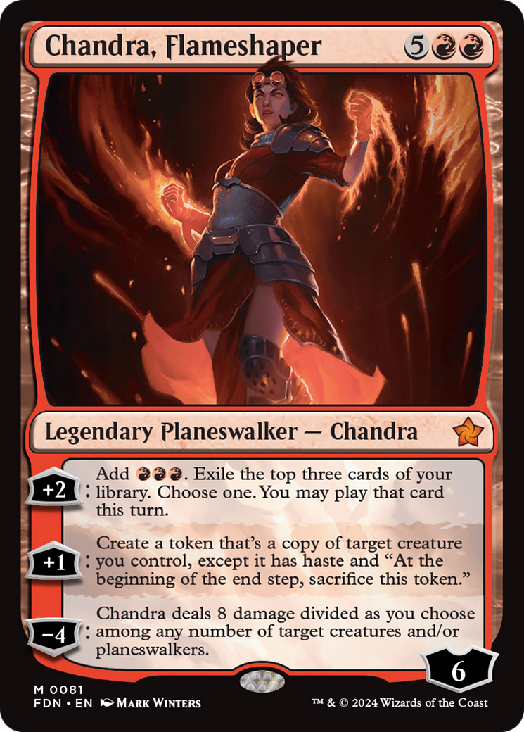 Chandra, Flameshaper (FDN-081) [Foundations] Foil