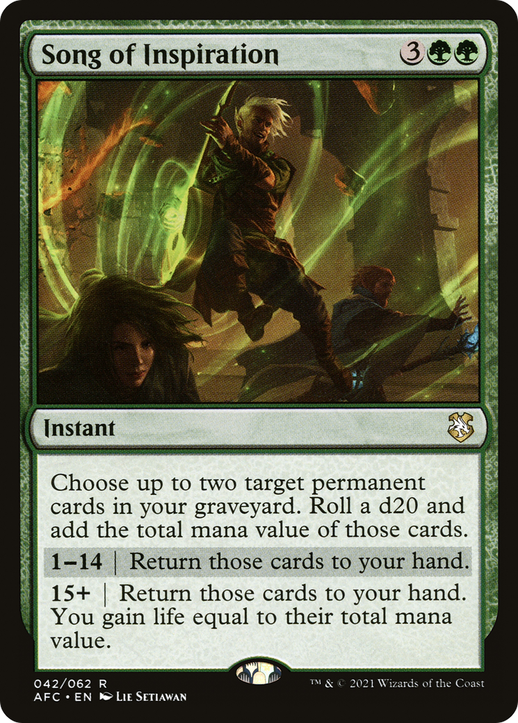 Song of Inspiration (AFC-042) [Forgotten Realms Commander]