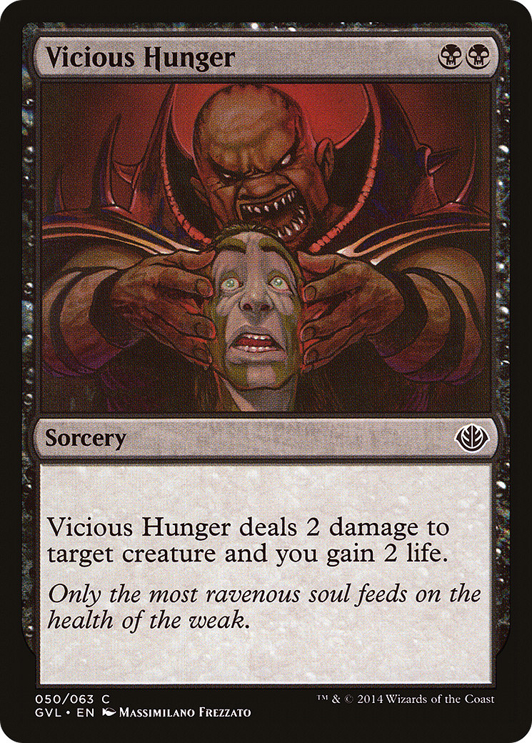 Vicious Hunger (DD3-050) [Duel Decks Anthology: Garruk vs. Liliana]
