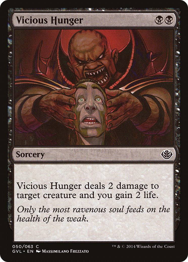 Vicious Hunger (DD3-050) [Duel Decks Anthology: Garruk vs. Liliana]