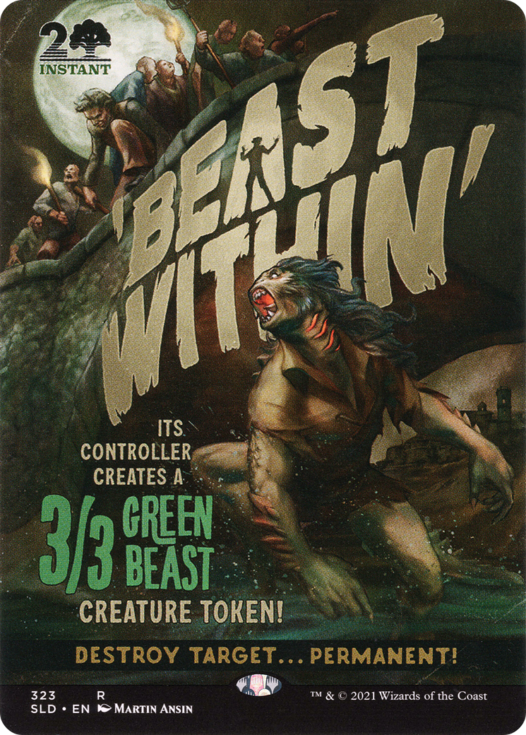 Beast Within (SLD-323) [Secret Lair Drop] (Borderless) Foil