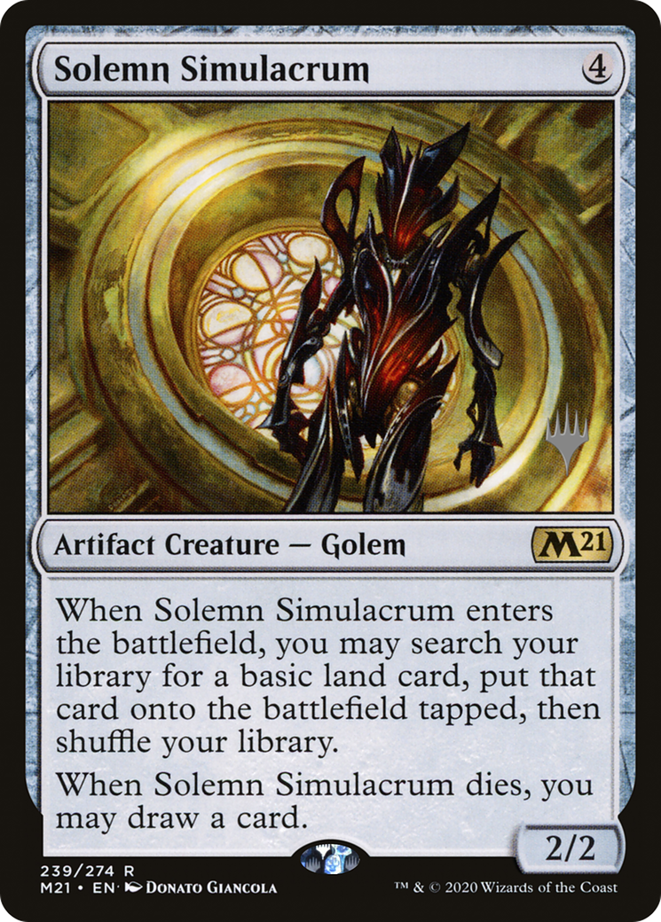 Solemn Simulacrum (PPM21-239P) [Core Set 2021 Promos] Foil
