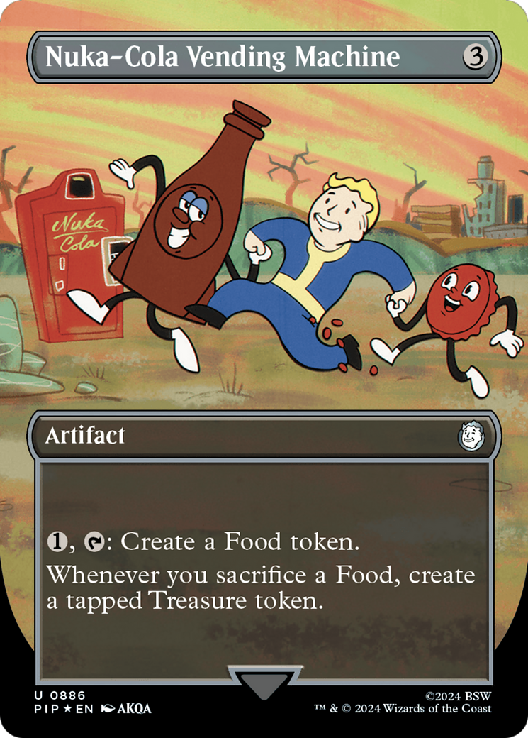 Nuka-Cola Vending Machine (PIP-886) [Fallout] (Borderless) Foil