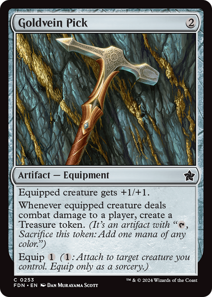 Goldvein Pick (FDN-253) [Foundations] Foil