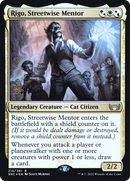 Rigo, Streetwise Mentor (PRE-215S) [Streets of New Capenna Promos] Foil