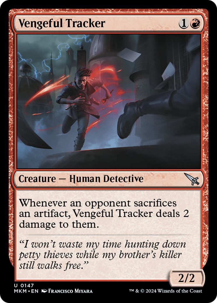 Vengeful Tracker (MKM-147) [Murders at Karlov Manor] Foil