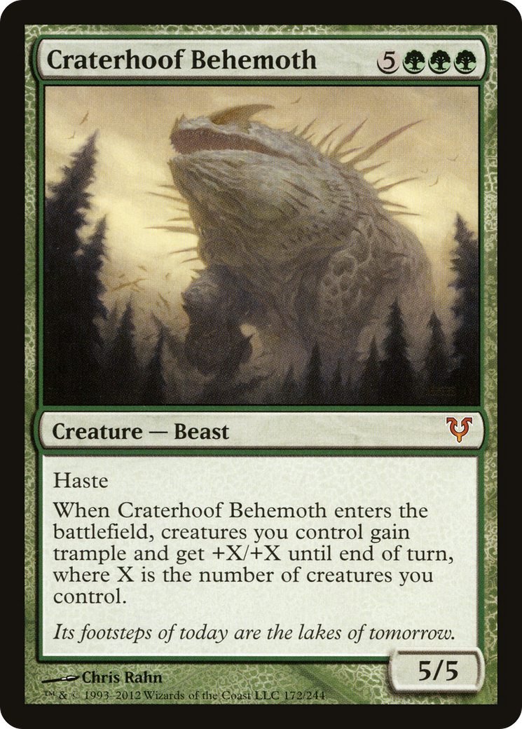 Craterhoof Behemoth (AVR-172) [Avacyn Restored]
