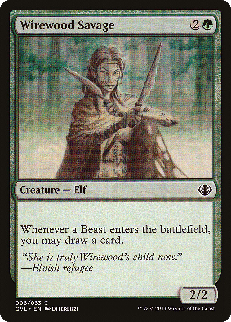 Wirewood Savage (DD3-006) [Duel Decks Anthology: Garruk vs. Liliana]