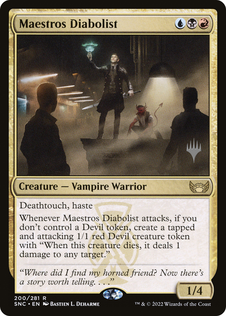 Maestros Diabolist (PPSNC-200P) [Streets of New Capenna Promos] Foil