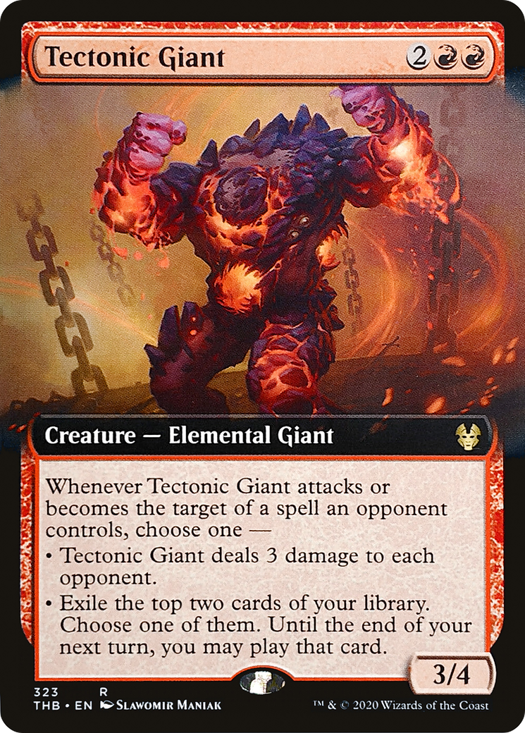 Tectonic Giant (THB-323) [Theros Beyond Death]: (Extended Art)