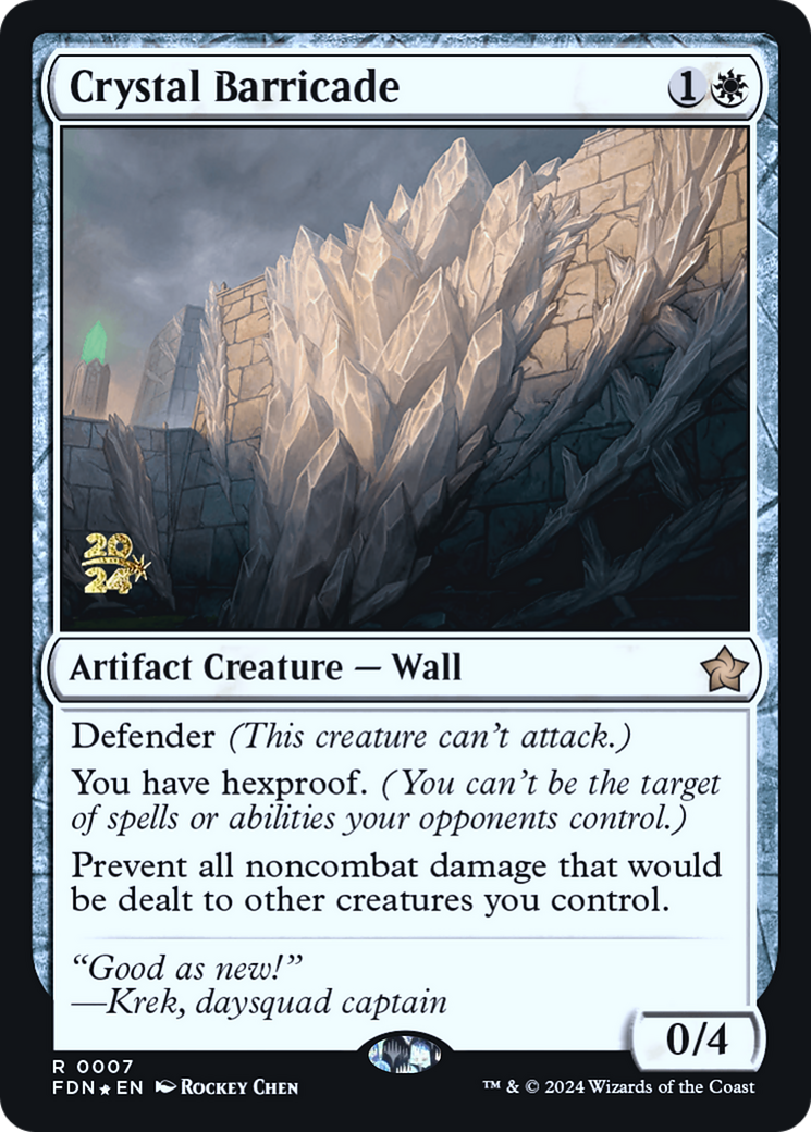 Crystal Barricade (PRE-07S) [Foundations Promos] Foil