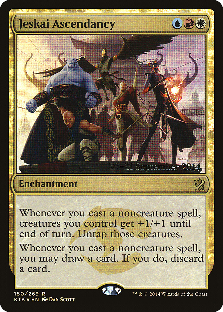 Jeskai Ascendancy (PRE-180S) [Khans of Tarkir Promos] Foil