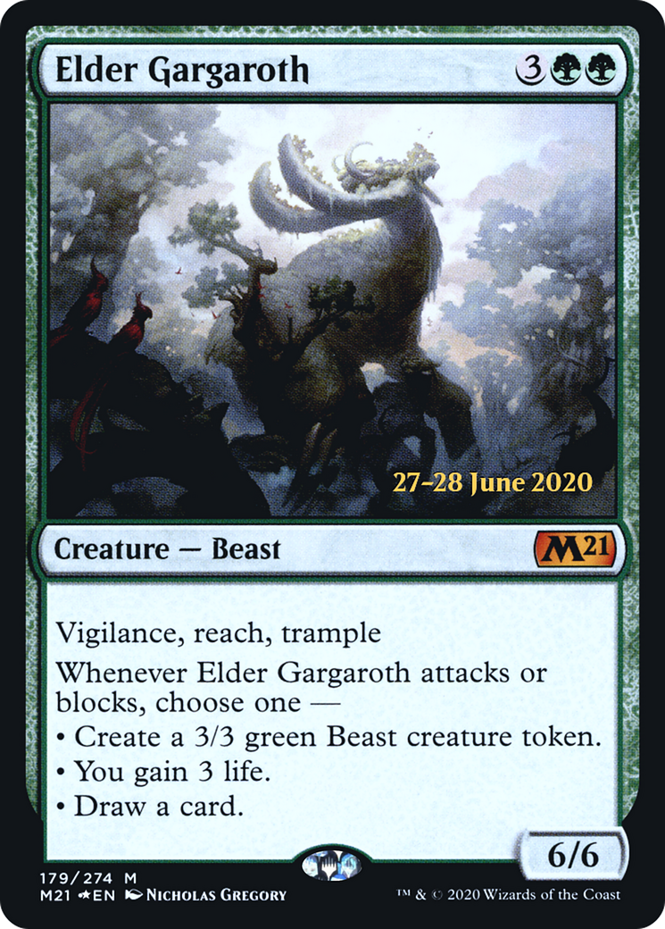 Elder Gargaroth (PRE-179S) [Core Set 2021 Promos] Foil