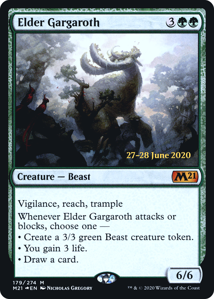 Elder Gargaroth (PRE-179S) [Core Set 2021 Promos] Foil