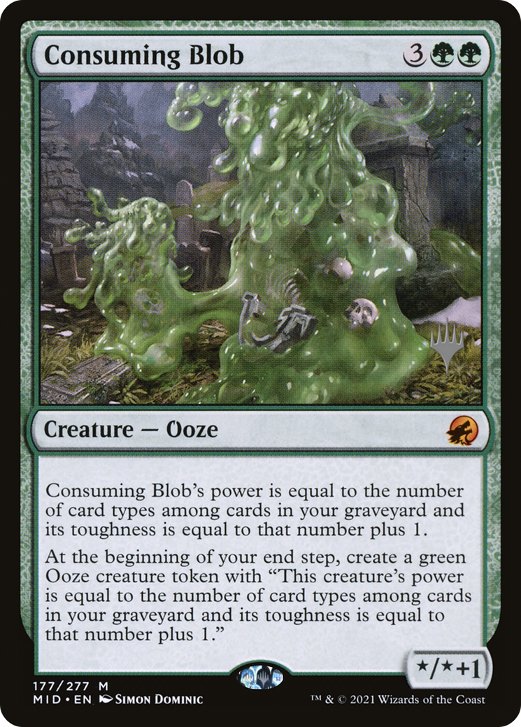 Consuming Blob (PPMID-177P) [Innistrad: Midnight Hunt Promos] Foil