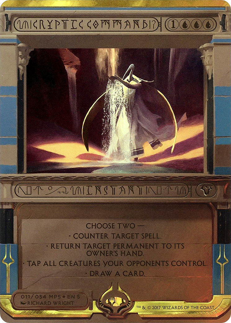 Cryptic Command (MPS2-011) [Amonkhet Invocations] (Borderless) Foil