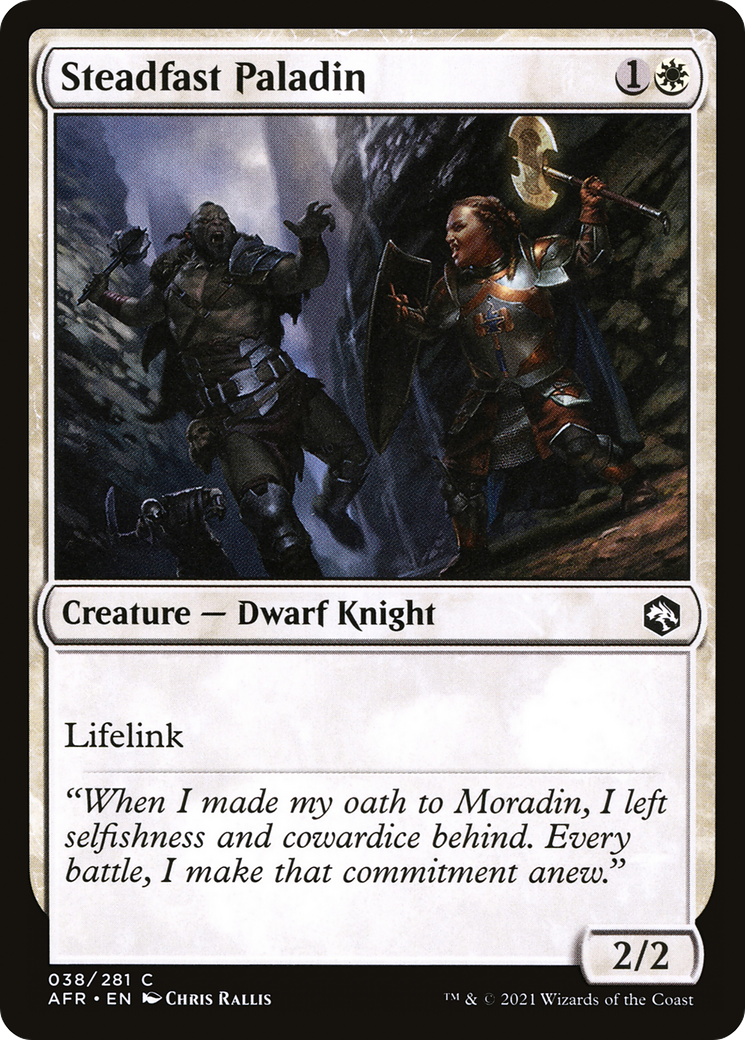 Steadfast Paladin (AFR-038) [Adventures in the Forgotten Realms] Foil