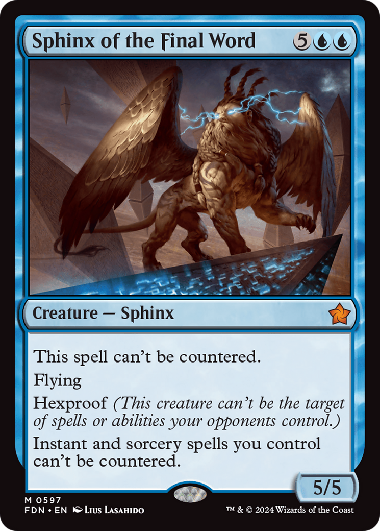 Sphinx of the Final Word (FDN-597) [Foundations]