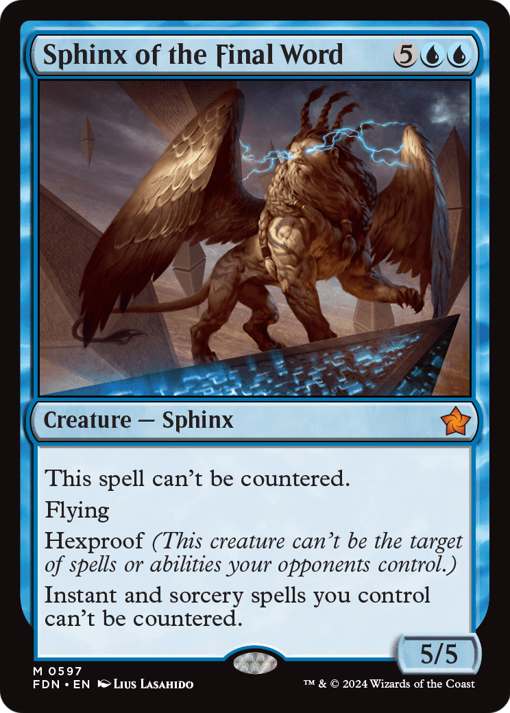 Sphinx of the Final Word (FDN-597) [Foundations]