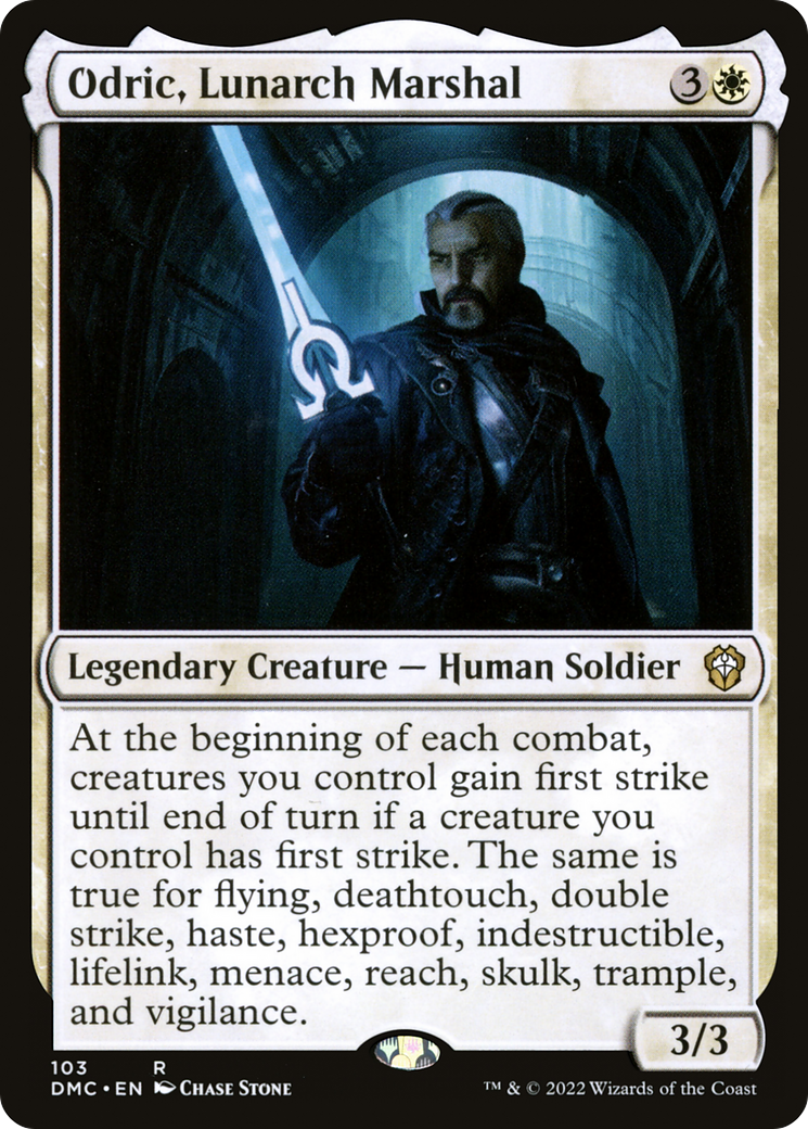 Odric, Lunarch Marshal (DMC-103) [Dominaria United Commander]