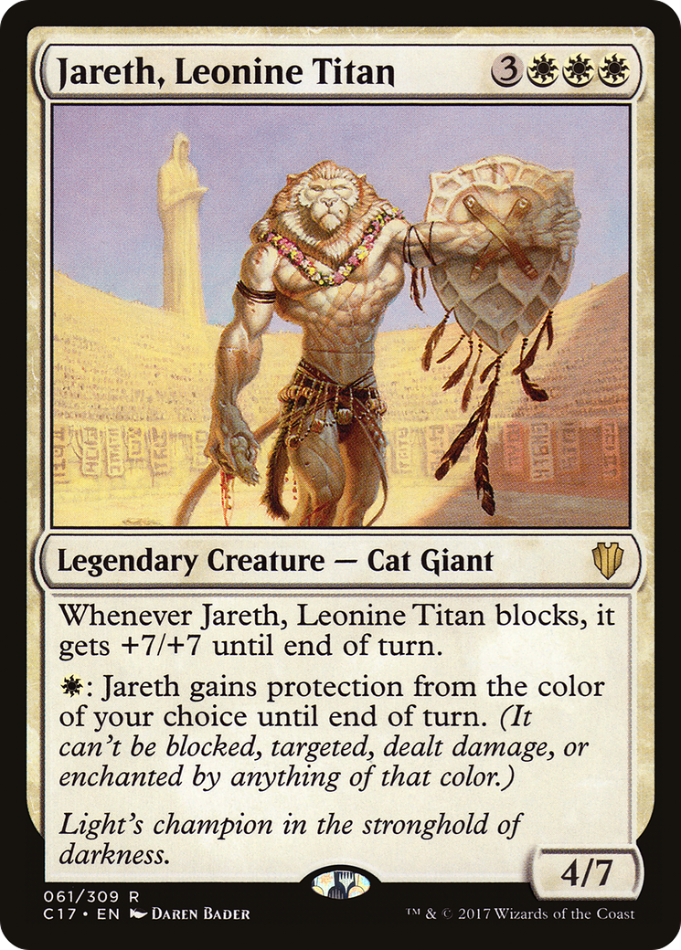 Jareth, Leonine Titan (C17-061) [Commander 2017]