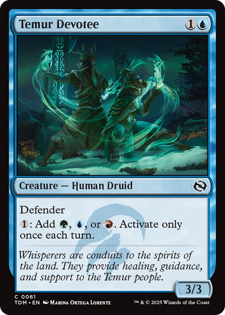Temur Devotee (TDM-061) [Tarkir: Dragonstorm] Foil