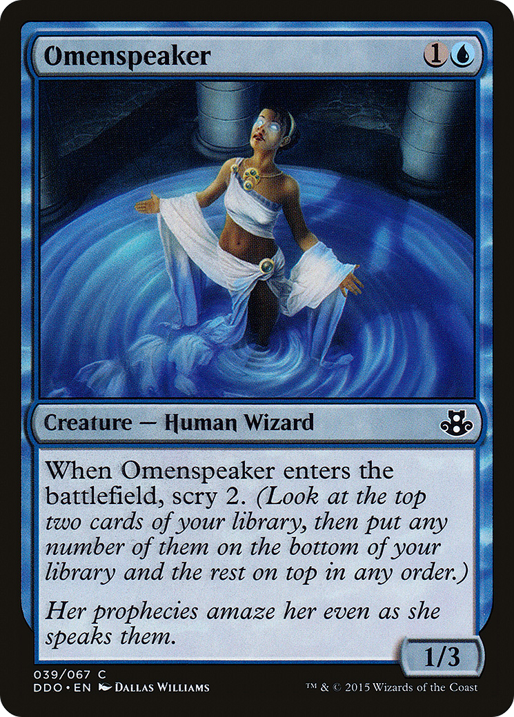 Omenspeaker (DDO-039) [Duel Decks: Elspeth vs. Kiora]