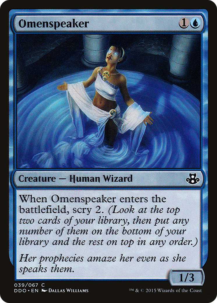Omenspeaker (DDO-039) [Duel Decks: Elspeth vs. Kiora]