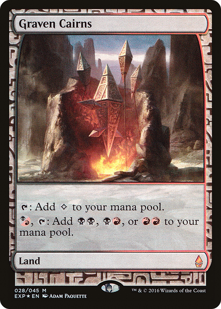 Graven Cairns (EXP-028) [Zendikar Expeditions] Foil
