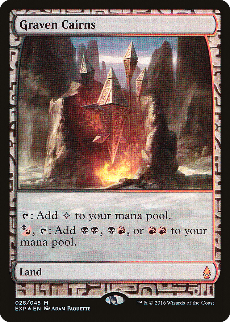 Graven Cairns (EXP-028) [Zendikar Expeditions] Foil