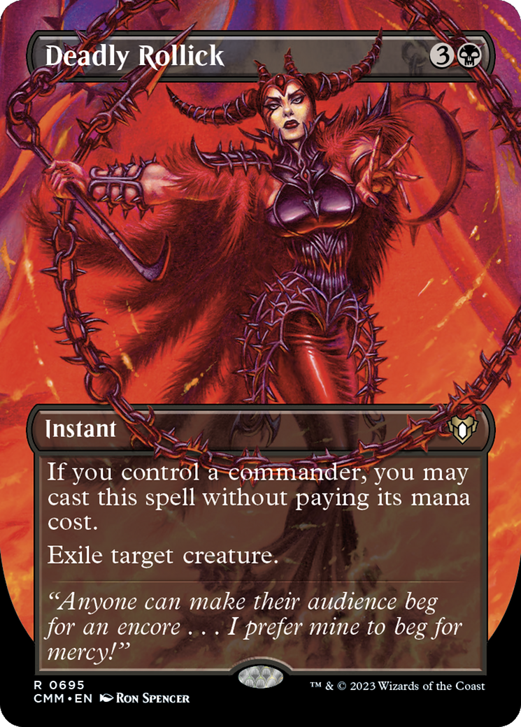 Deadly Rollick (CMM-695) [Commander Masters] (Borderless) Foil