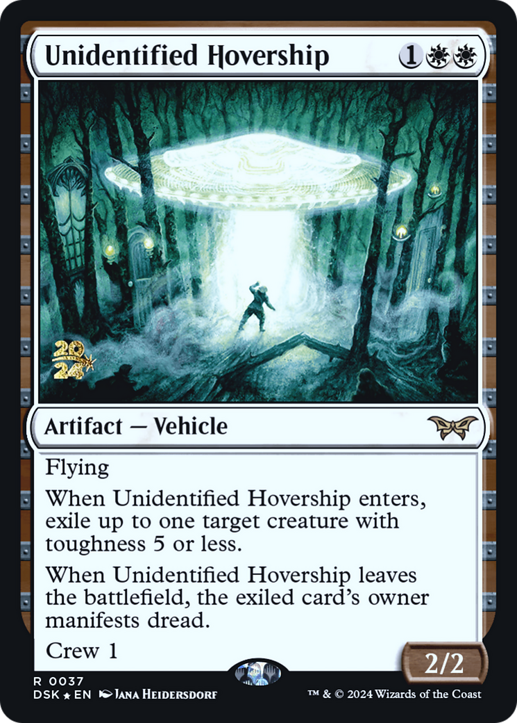 Unidentified Hovership (PRE-37S) [Duskmourn: House of Horror Promos] Foil