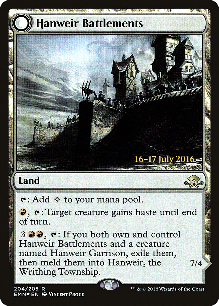 Hanweir Battlements (PRE-204S) [Eldritch Moon Promos] Foil