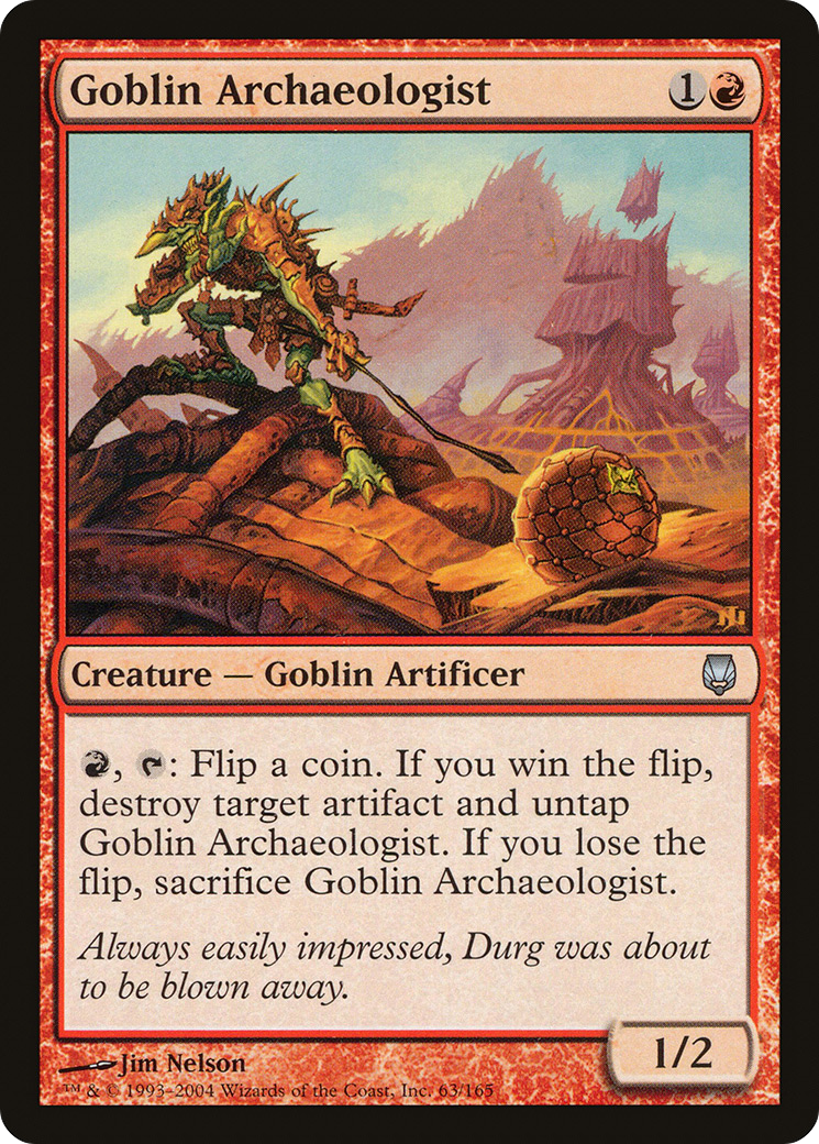 Goblin Archaeologist (DST-063) [Darksteel] Foil