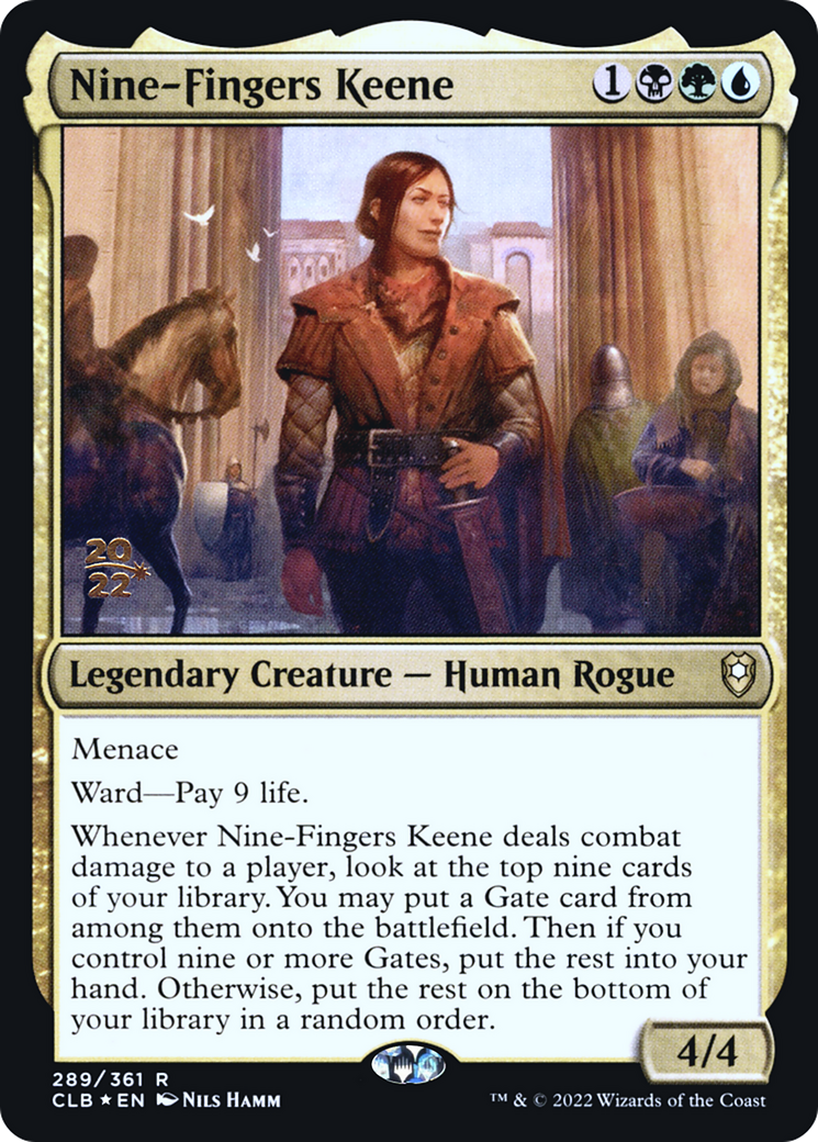 Nine-Fingers Keene (PRE-289S) [Battle for Baldur's Gate Promos] Foil