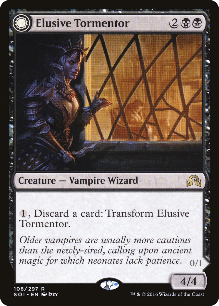 Elusive Tormentor // Insidious Mist (SOI-108) [Shadows over Innistrad]: (Double Faced Transform) Foil