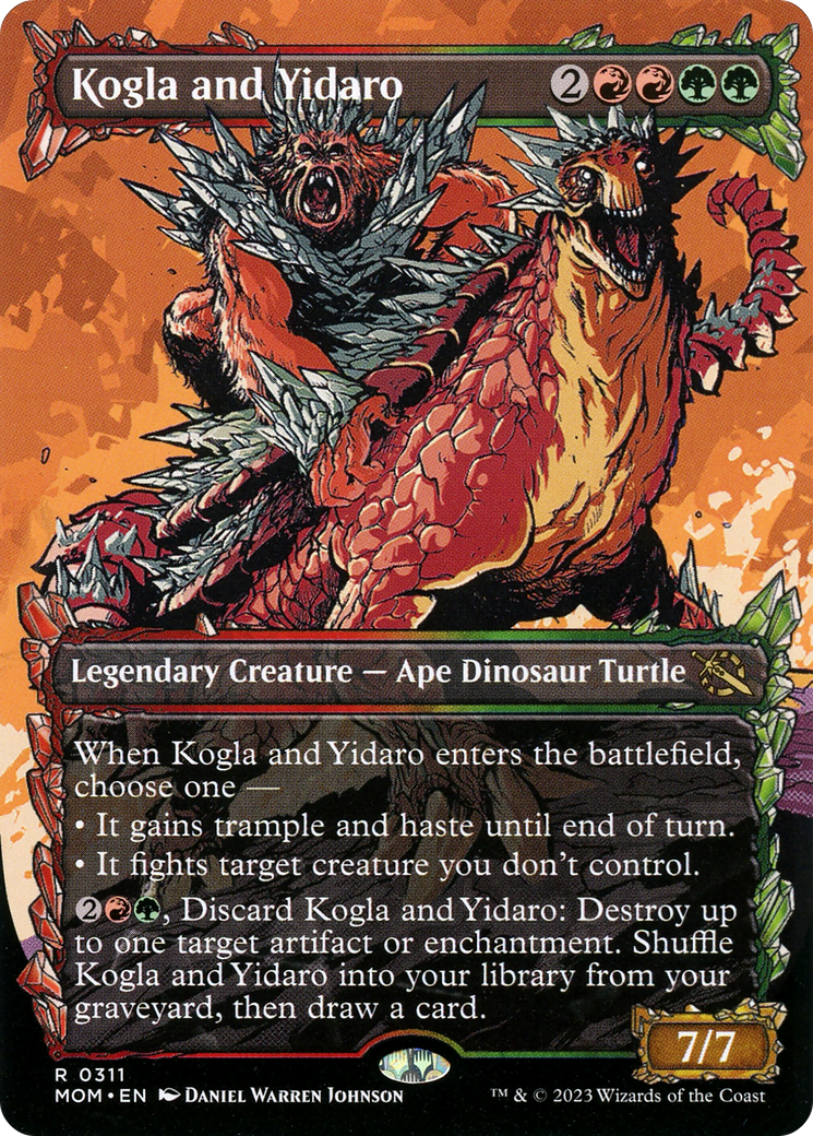 Kogla and Yidaro (MOM-311) [March of the Machine]: (Showcase) (Borderless) Foil