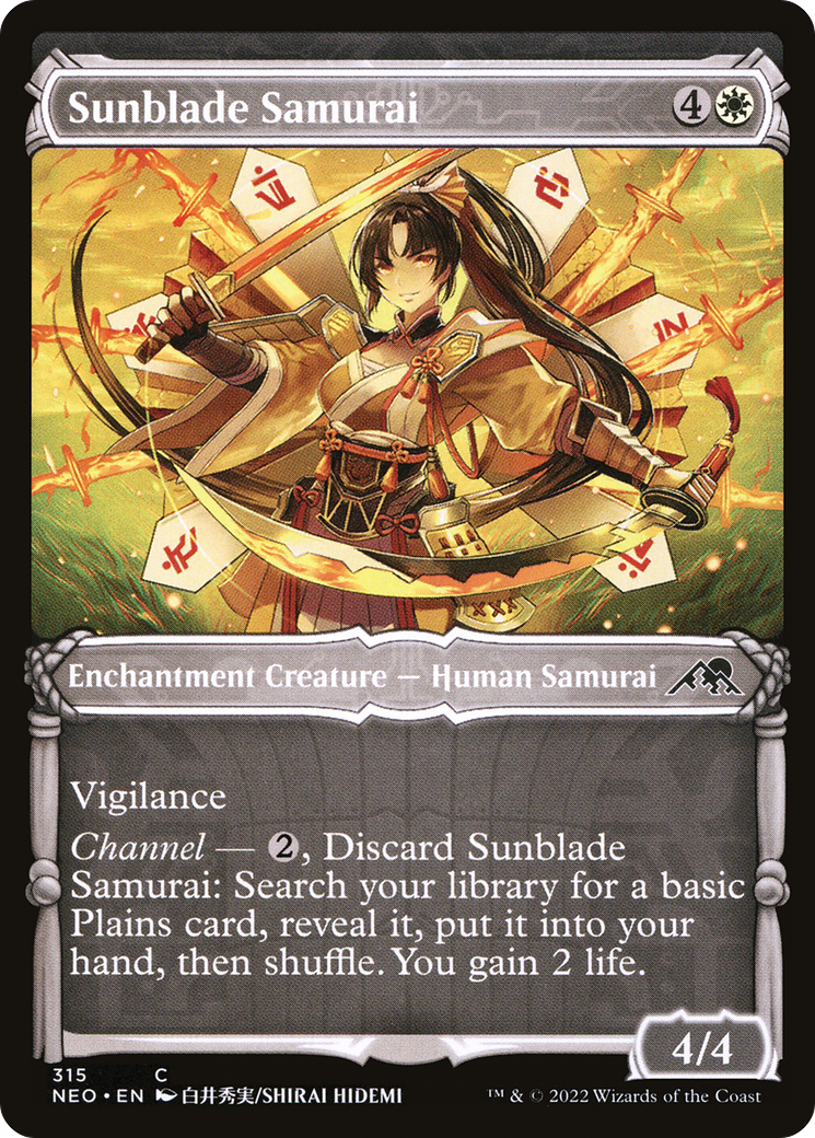 Sunblade Samurai (Showcase) (NEO-315) [Kamigawa: Neon Dynasty]