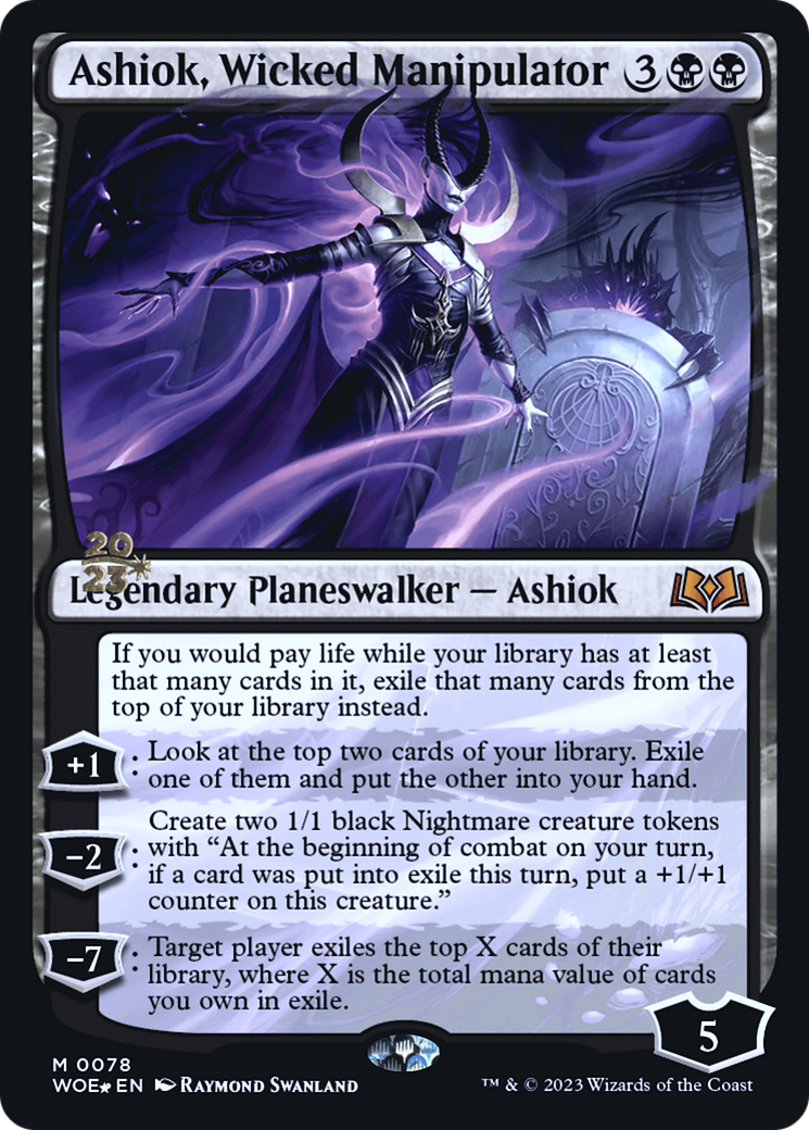 Ashiok, Wicked Manipulator (PRE-78S) [Wilds of Eldraine Promos] Foil