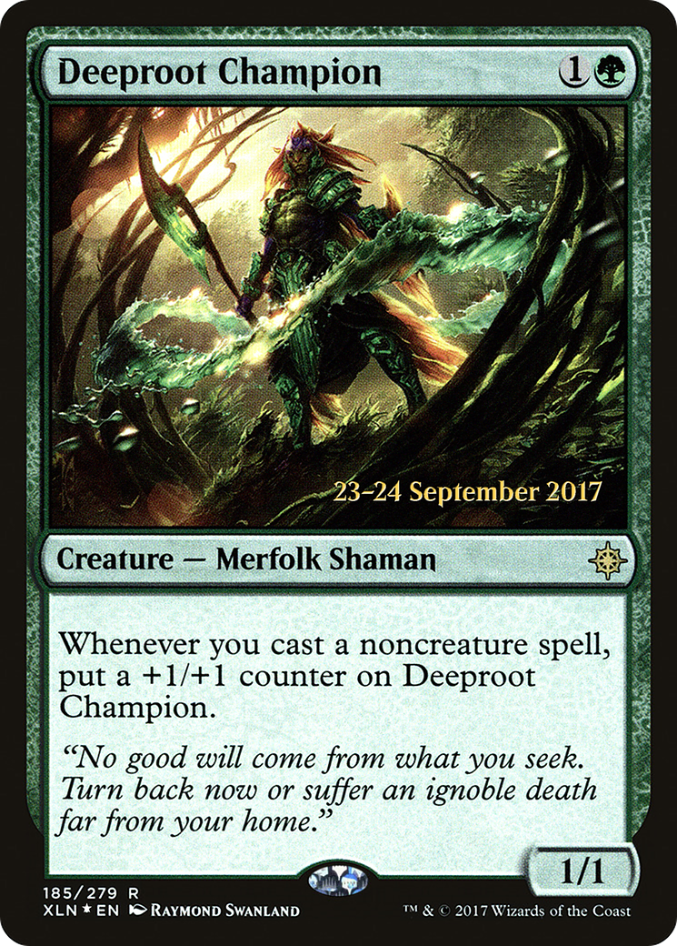 Deeproot Champion (PRE-185S) [Ixalan Promos] Foil