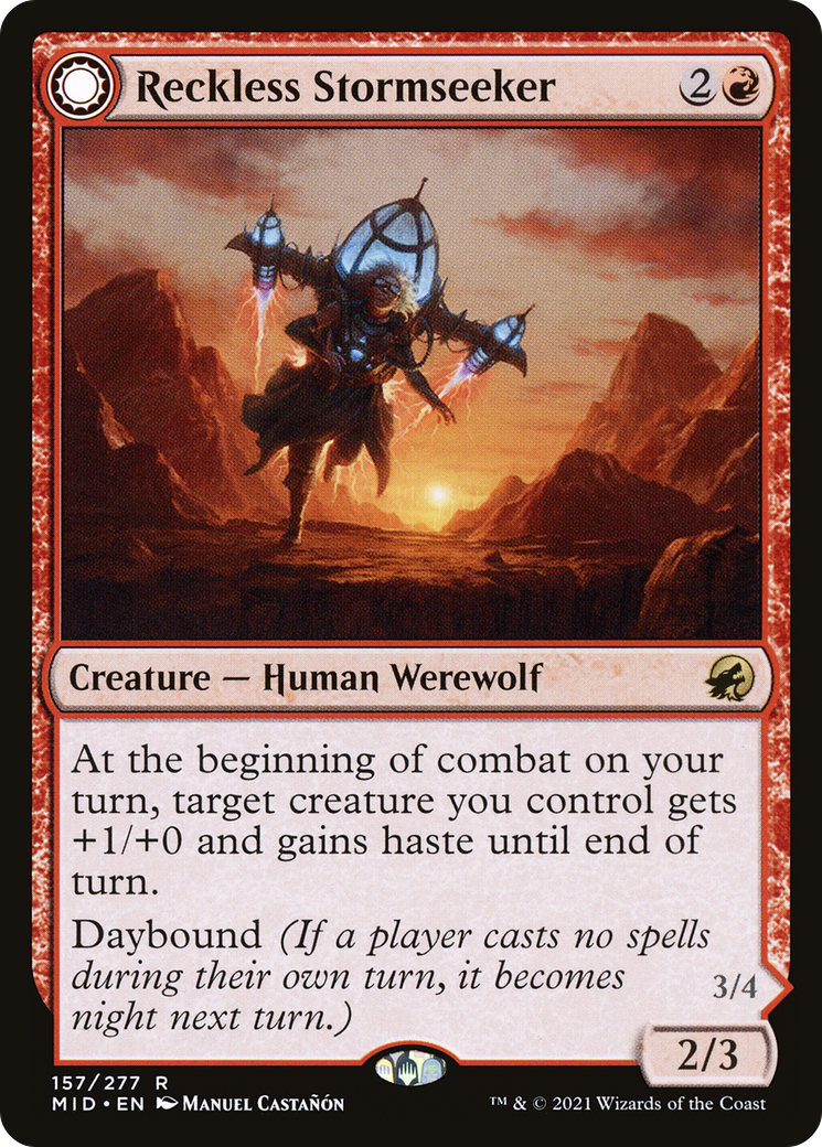Reckless Stormseeker (MID-157) [Innistrad: Midnight Hunt]