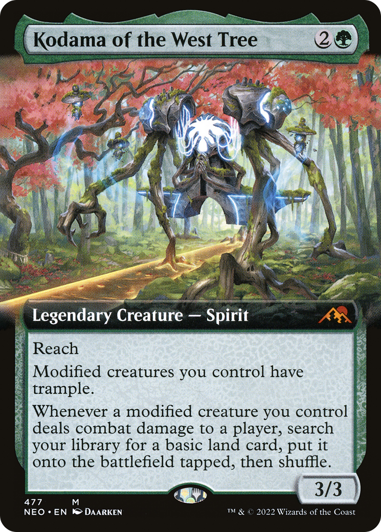 Kodama of the West Tree (Extended Art) (NEO-477) [Kamigawa: Neon Dynasty]